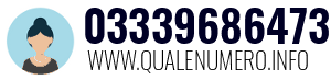 Numero di telefono 03339686473 03339686473
