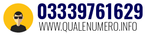 Numero di telefono 03339761629 03339761629