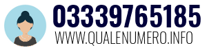 Numero di telefono 03339765185 03339765185
