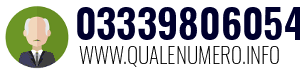 Numero di telefono 03339806054 03339806054