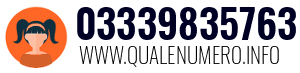 Numero di telefono 03339835763 03339835763