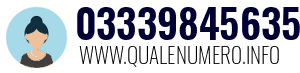 Numero di telefono 03339845635 03339845635