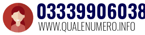 Numero di telefono 03339906038 03339906038
