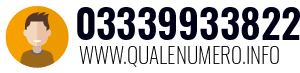 Numero di telefono 03339933822 03339933822