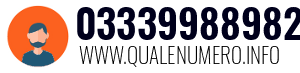 Numero di telefono 03339988982 03339988982