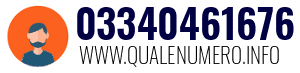 Numero di telefono 03340461676 03340461676