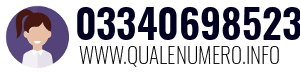 Numero di telefono 03340698523 03340698523