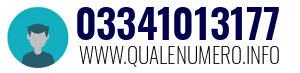 Numero di telefono 03341013177 03341013177