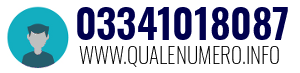 Numero di telefono 03341018087 03341018087