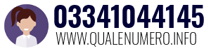 Numero di telefono 03341044145 03341044145