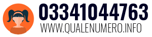 Numero di telefono 03341044763 03341044763