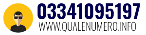 Numero di telefono 03341095197 03341095197