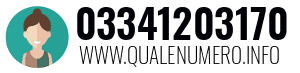 Numero di telefono 03341203170 03341203170