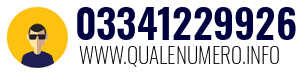 Numero di telefono 03341229926 03341229926