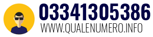Numero di telefono 03341305386 03341305386