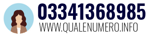 Numero di telefono 03341368985 03341368985
