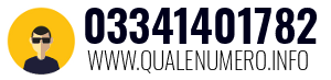 Numero di telefono 03341401782 03341401782