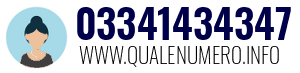 Numero di telefono 03341434347 03341434347