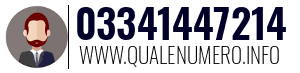 Numero di telefono 03341447214 03341447214