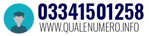 Numero di telefono 03341501258 03341501258