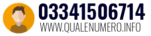 Numero di telefono 03341506714 03341506714