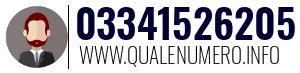 Numero di telefono 03341526205 03341526205