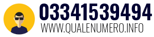 Numero di telefono 03341539494 03341539494