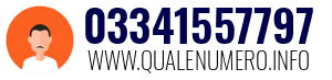 Numero di telefono 03341557797 03341557797