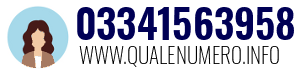 Numero di telefono 03341563958 03341563958