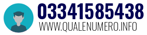 Numero di telefono 03341585438 03341585438