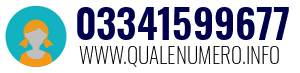 Numero di telefono 03341599677 03341599677