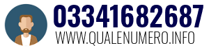 Numero di telefono 03341682687 03341682687