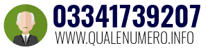 Numero di telefono 03341739207 03341739207