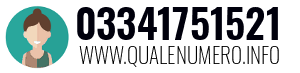 Numero di telefono 03341751521 03341751521