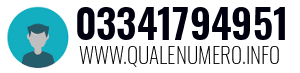 Numero di telefono 03341794951 03341794951