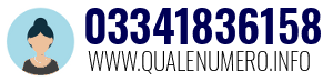 Numero di telefono 03341836158 03341836158