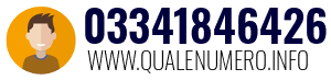 Numero di telefono 03341846426 03341846426
