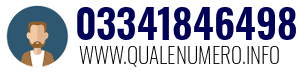 Numero di telefono 03341846498 03341846498