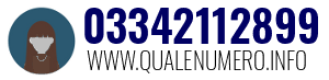 Numero di telefono 03342112899 03342112899