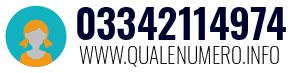 Numero di telefono 03342114974 03342114974