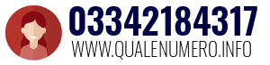 Numero di telefono 03342184317 03342184317