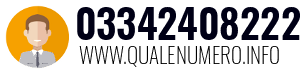 Numero di telefono 03342408222 03342408222