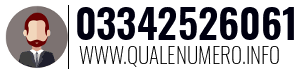 Numero di telefono 03342526061 03342526061