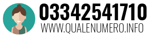 Numero di telefono 03342541710 03342541710