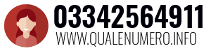 Numero di telefono 03342564911 03342564911