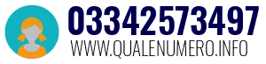 Numero di telefono 03342573497 03342573497