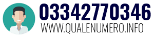 Numero di telefono 03342770346 03342770346
