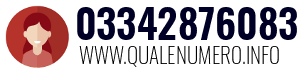 Numero di telefono 03342876083 03342876083