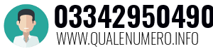Numero di telefono 03342950490 03342950490