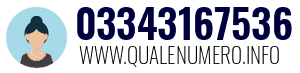 Numero di telefono 03343167536 03343167536